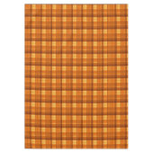 Orange Checked Tartan Print, Tischdecke (Vorderseite)