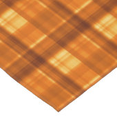 Orange Checked Tartan Print, Tischdecke (Schrägansicht)
