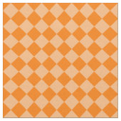 Orange Checker Diamond Pattern Stoff (Nahaufnahme)