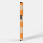 Orange Checkered Gingham Pattern Case-Mate iPhone Hülle (Rückseite / Rechts)