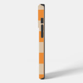 Orange Checkered Gingham Pattern Case-Mate iPhone Hülle (Rückseite / Links)