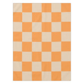 Orange Checkered Gingham Pattern Tischdecke (Vorderseite)