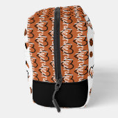 Orange Cheer Hearts, Pom Poms, Megaphon Waschbeutel (Rechts)