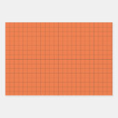 Orange Cheer Hearts, Pom Poms, Megaphone Muster Geschenkpapier Set (Vorderseite 2)