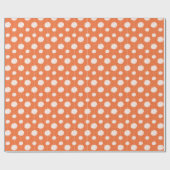 Orange Cheerleader Pom Pom Pattern Geschenkpapier (Flach)