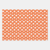 Orange Cheerleader Pom Pom Pattern Geschenkpapier Set (Vorderseite)