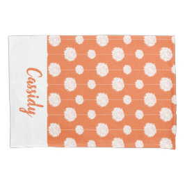 Orange Cheerleader Pom Pom Pattern Kissenbezug