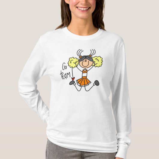 Orange Cheerleader-T - Shirt (Vorderseite)