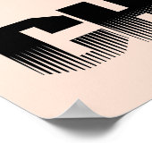 Orange Cheerleader T - Shirt und Geschenke Poster (Ecke)