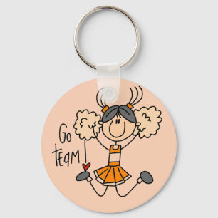 Orange Cheerleader-T-Shirts und Geschenke Schlüsselanhänger