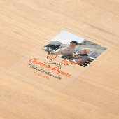 Orange cheers to 60 years anniversary wedding  acryleinladungen (Ablage )