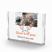 Orange cheers to 60 years anniversary wedding fotoblock (Rechts)