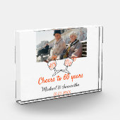 Orange cheers to 60 years anniversary wedding fotoblock (Links)