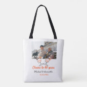 Orange cheers to 60 years anniversary wedding tasche (Rückseite)