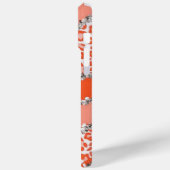 Orange Cheetah Print Case-Mate iPhone Hülle (Rückseite / Links)