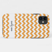 Orange Chevron ZigZag iPhone 5 Hülle (Rückseite (Horizontal))
