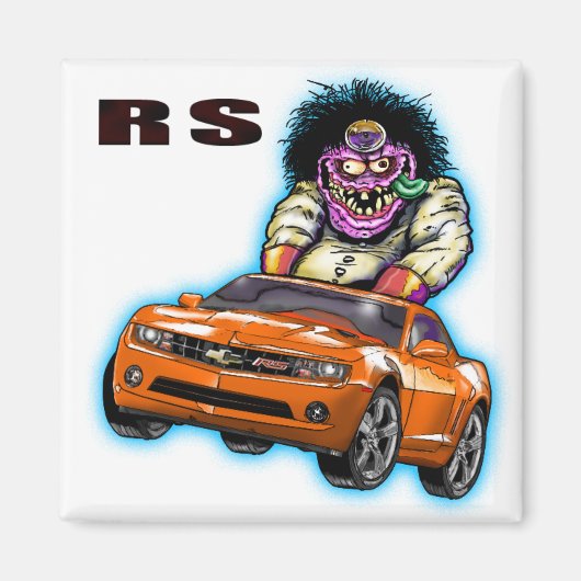 Orange Chevy Camaro RS Magnet (Vorne)