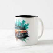 Orange Chevy Splash Tasse (VorderseiteRechts)