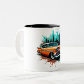 Orange Chevy Splash Tasse (Vorderseite Links)