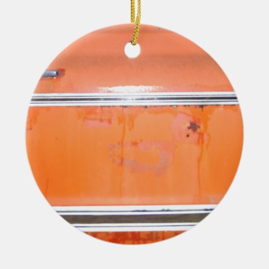 Orange Chevy Truck Door Keramikornament (Vorne)