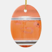 Orange Chevy Truck Door Keramikornament (Vorne)