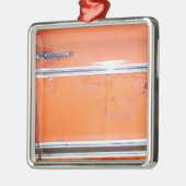 Orange Chevy Truck Door Ornament Aus Metall (Links)