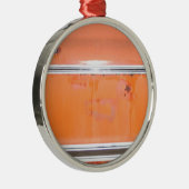 Orange Chevy Truck Door Silbernes Ornament (Rechts)