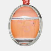 Orange Chevy Truck Door Silbernes Ornament (Links)