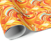 Orange Chic Geschenkpapier (Rolleneckpunkt)