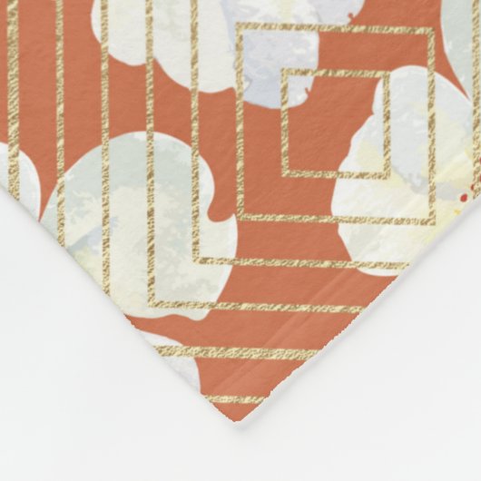 Orange Chicken Fleecedecke (Ecke)