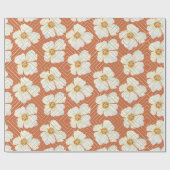 Orange Chicken Geschenkpapier (Flach)