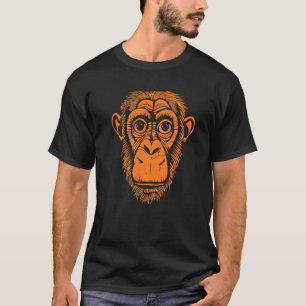 Orange Chimpanzee Ape Nicht Affe Niedliche Chimp T-Shirt
