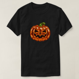 Orange Chrom-Ballon-Kürbis-Jack O Lantern Hallowee T-Shirt