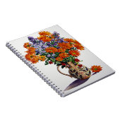 Orange Chrysanthemen Notizblock (Rechte Seite)