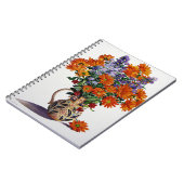 Orange Chrysanthemen Notizblock (Linke Seite)