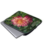 Orange Chrysanthemum Fotografy, kanadische Blume Laptopschutzhülle (Vorne Knopf)