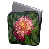 Orange Chrysanthemum Fotografy, kanadische Blume Laptopschutzhülle (Vorderseite Links)