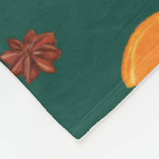 Orange & Cinnamon Fleecedecke (Ecke)