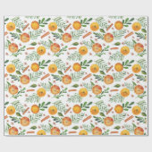 Orange & Cinnamon Geschenkpapier (Flach)