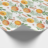Orange & Cinnamon Geschenkpapier (Ecke)