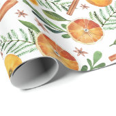 Orange & Cinnamon Geschenkpapier (Rolleneckpunkt)