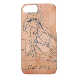 Orange Circles Barrel Racer II Case-Mate iPhone Hülle