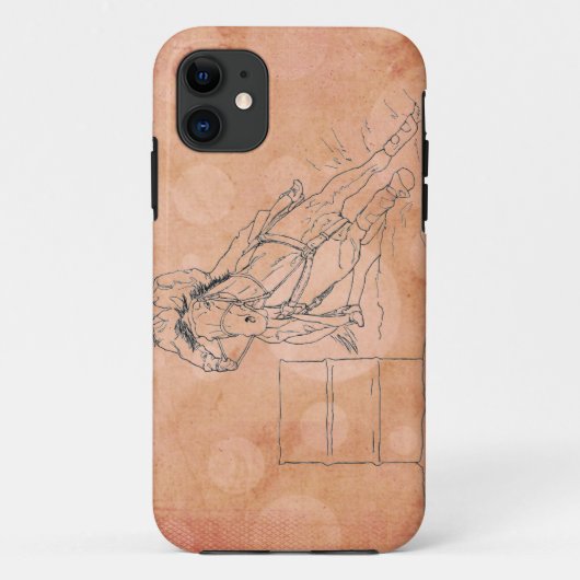 Orange Circles Barrel Racer ~ iPhone 5/5S Case (Rückseite)