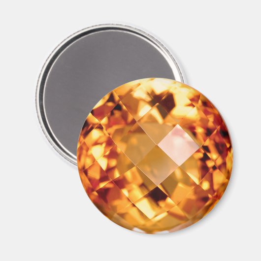 Orange Citrine Magnet (Vorderseite/Rückseite)