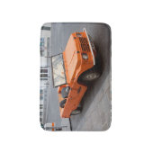 Orange Citroen Mehari Badematte (Vorderseite Vertikal)