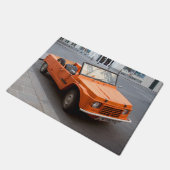 Orange Citroen Mehari Fußmatte (Schrägansicht)