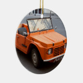 Orange Citroen Mehari Keramik Ornament (Rechts)