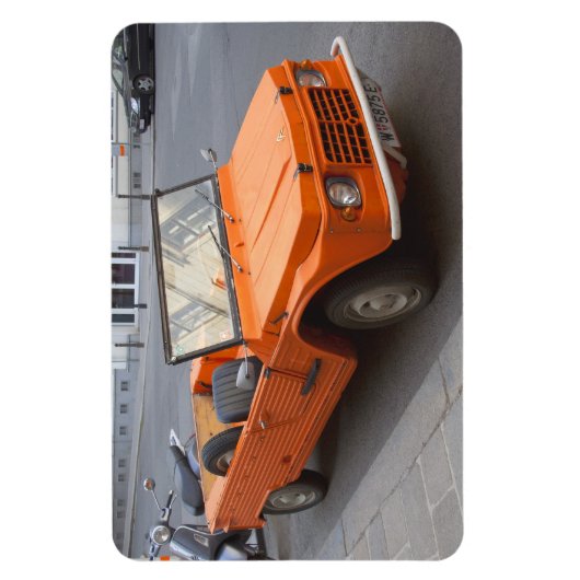 Orange Citroen Mehari Magnet (Vertikal)