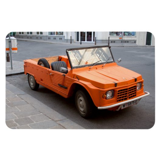 Orange Citroen Mehari Magnet (Horizontal)