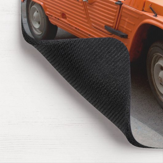 Orange Citroen Mehari Mousepad (Ecke)